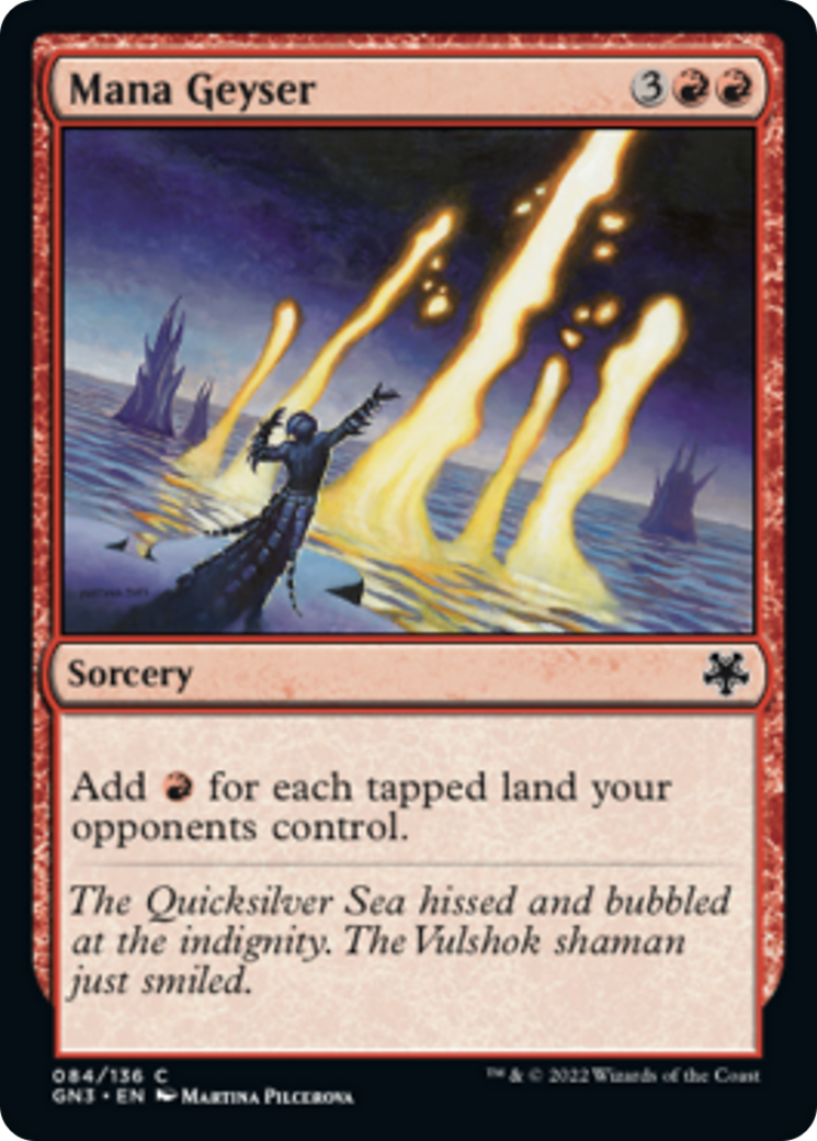 Mana Geyser [Game Night: Free-for-All] | Jomio and Rueliete's Cards and Comics