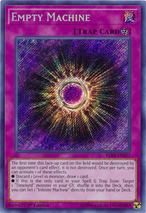 Empty Machine [BLRR-EN027] Secret Rare | Jomio and Rueliete's Cards and Comics