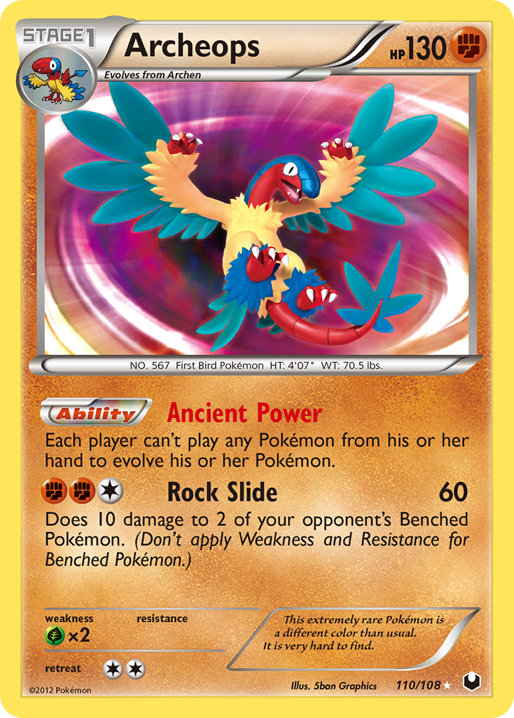 Archeops (110/108) [Black & White: Dark Explorers] | Jomio and Rueliete's Cards and Comics