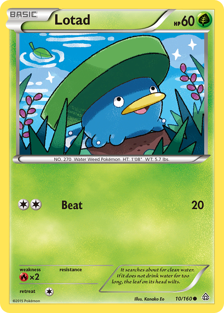 Lotad (10/160) [XY: Primal Clash] | Jomio and Rueliete's Cards and Comics