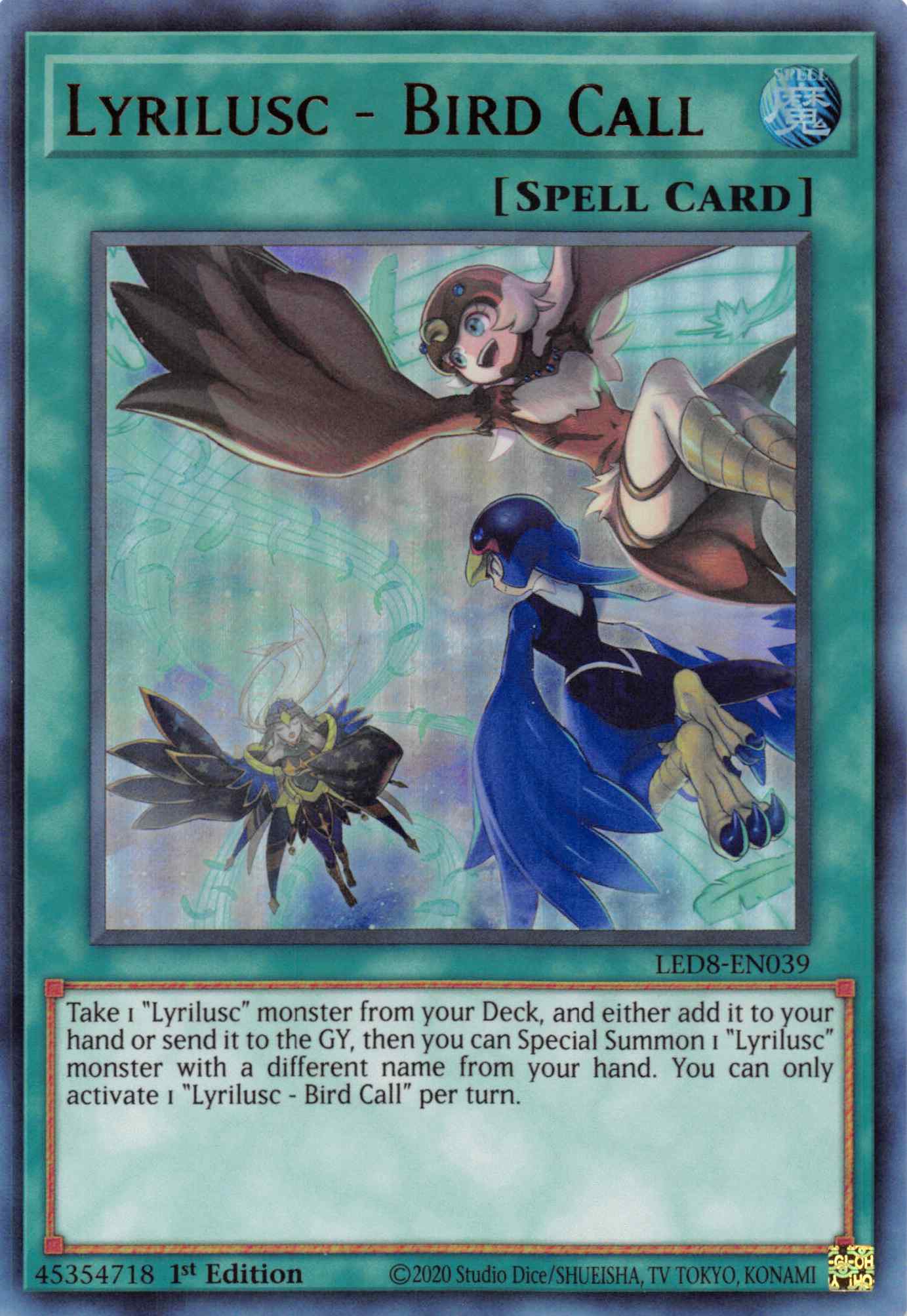 Lyrilusc - Bird Call [LED8-EN039] Ultra Rare | Jomio and Rueliete's Cards and Comics