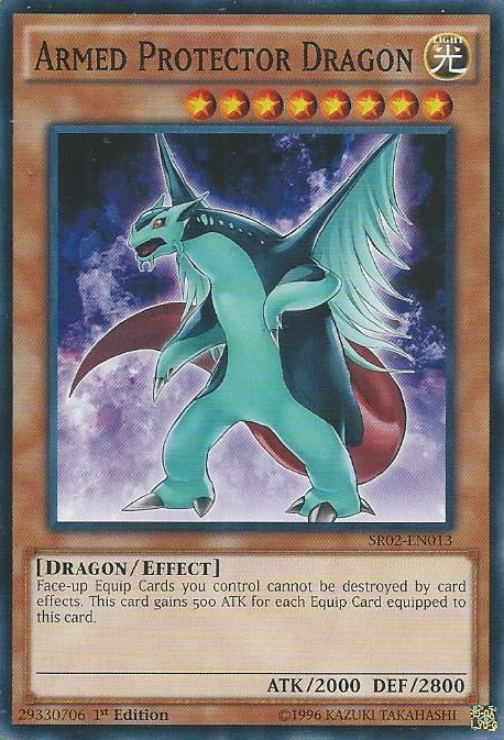 Armed Protector Dragon [SR02-EN013] Common | Jomio and Rueliete's Cards and Comics