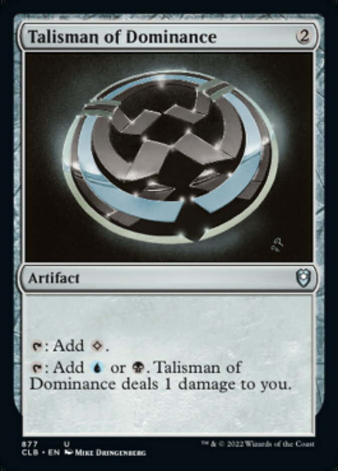 Talisman of Dominance [Commander Legends: Battle for Baldur's Gate] | Jomio and Rueliete's Cards and Comics
