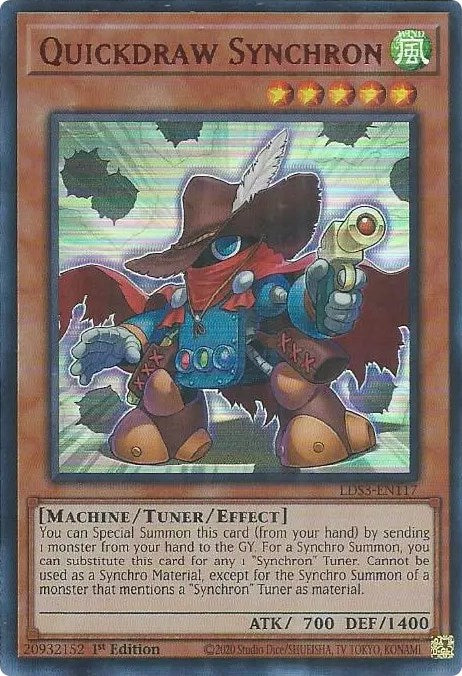 Quickdraw Synchron (Red) [LDS3-EN117] Ultra Rare | Jomio and Rueliete's Cards and Comics