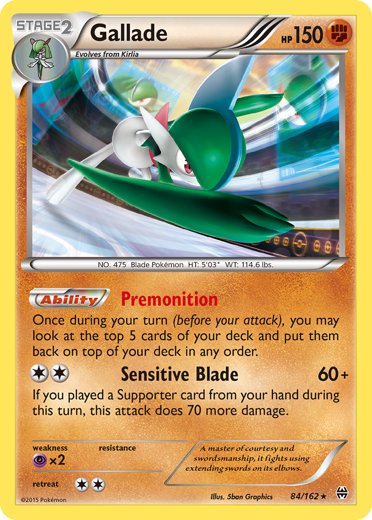 Gallade (84/162) [XY: BREAKthrough] | Jomio and Rueliete's Cards and Comics