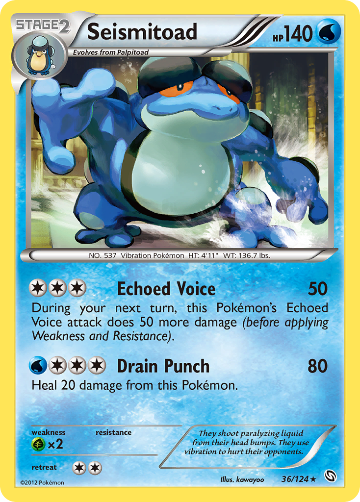 Seismitoad (36/124) [Black & White: Dragons Exalted] | Jomio and Rueliete's Cards and Comics