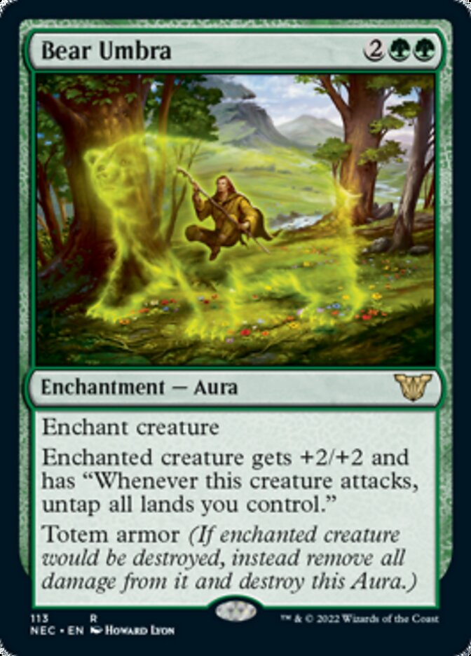 Bear Umbra [Kamigawa: Neon Dynasty Commander] | Jomio and Rueliete's Cards and Comics