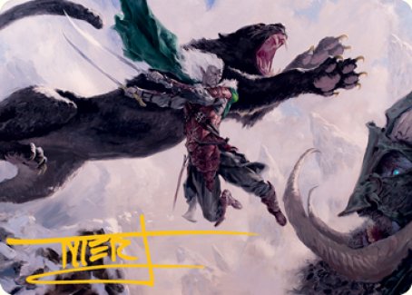 Drizzt Do'Urden Art Card (Gold-Stamped Signature) [Dungeons & Dragons: Adventures in the Forgotten Realms Art Series] | Jomio and Rueliete's Cards and Comics