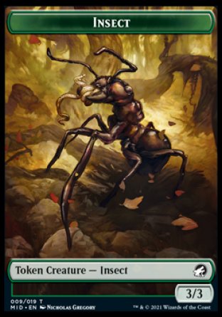 Insect Token [Innistrad: Midnight Hunt Tokens] | Jomio and Rueliete's Cards and Comics