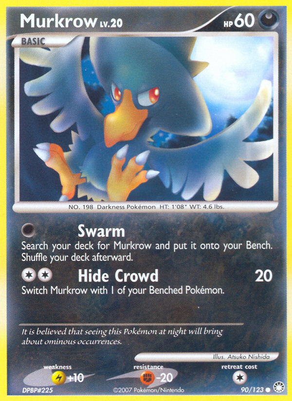 Murkrow (90/123) [Diamond & Pearl: Mysterious Treasures] | Jomio and Rueliete's Cards and Comics