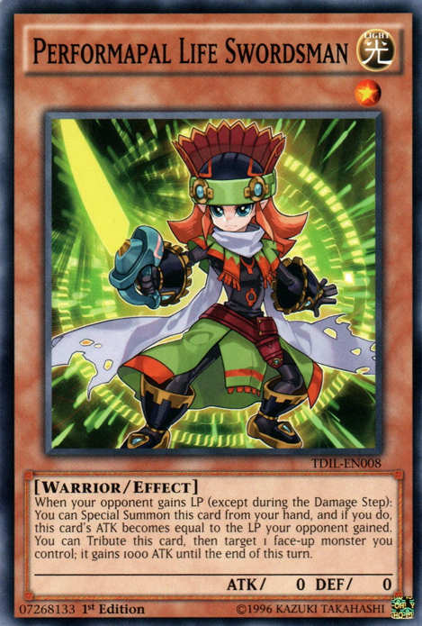 Performapal Life Swordsman [TDIL-EN008] Common | Jomio and Rueliete's Cards and Comics