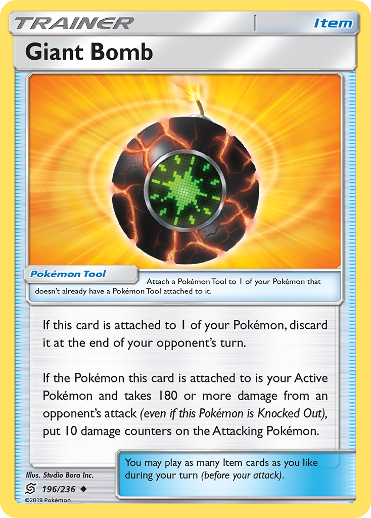 Giant Bomb (196/236) [Sun & Moon: Unified Minds] | Jomio and Rueliete's Cards and Comics