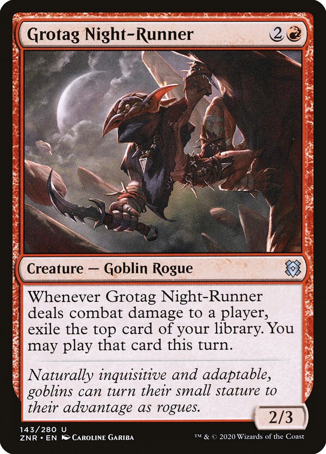 Grotag Night-Runner [Zendikar Rising] | Jomio and Rueliete's Cards and Comics