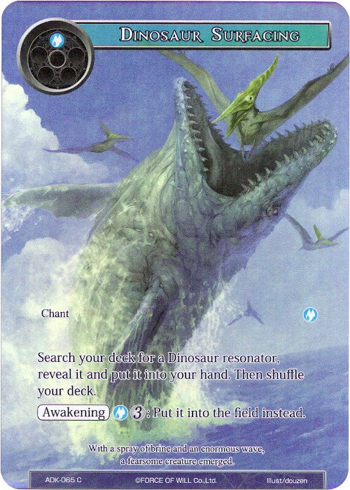 Dinosaur Surfacing (Full Art) (ADK-065) [Advent of the Demon King] | Jomio and Rueliete's Cards and Comics
