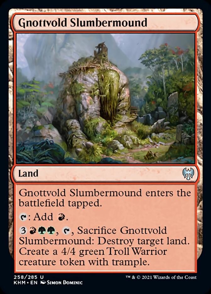 Gnottvold Slumbermound [Kaldheim] | Jomio and Rueliete's Cards and Comics