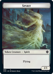 Bird // Spirit Double-Sided Token [Starter Commander Decks] | Jomio and Rueliete's Cards and Comics
