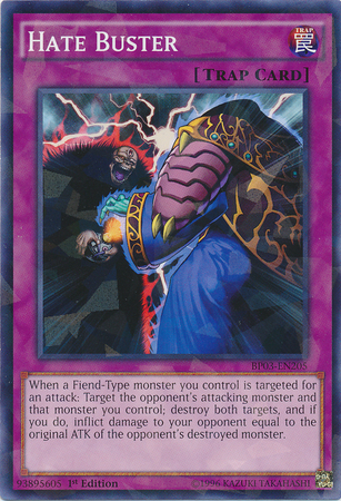 Hate Buster (Shatterfoil) [BP03-EN205] Common | Jomio and Rueliete's Cards and Comics