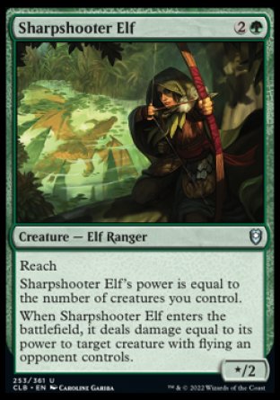 Sharpshooter Elf [Commander Legends: Battle for Baldur's Gate] | Jomio and Rueliete's Cards and Comics