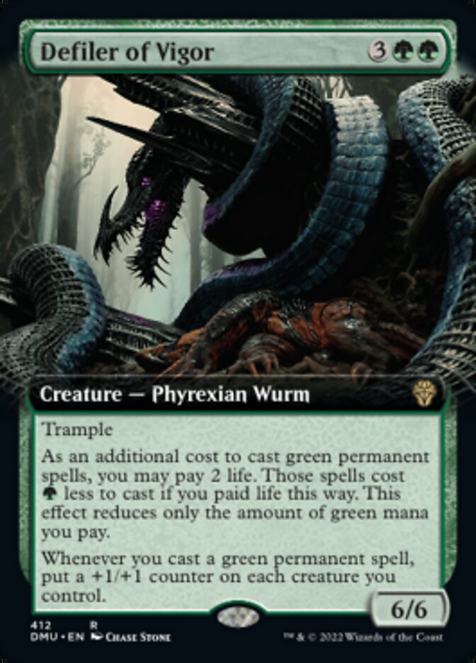 Defiler of Vigor (Extended Art) [Dominaria United] | Jomio and Rueliete's Cards and Comics