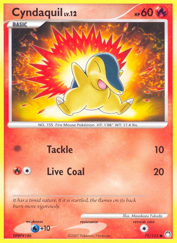 Cyndaquil (79/123) [Diamond & Pearl: Mysterious Treasures] | Jomio and Rueliete's Cards and Comics