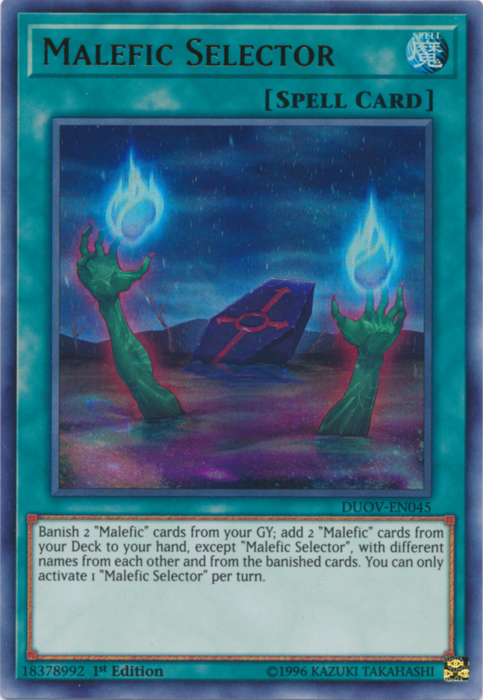 Malefic Selector [DUOV-EN045] Ultra Rare | Jomio and Rueliete's Cards and Comics