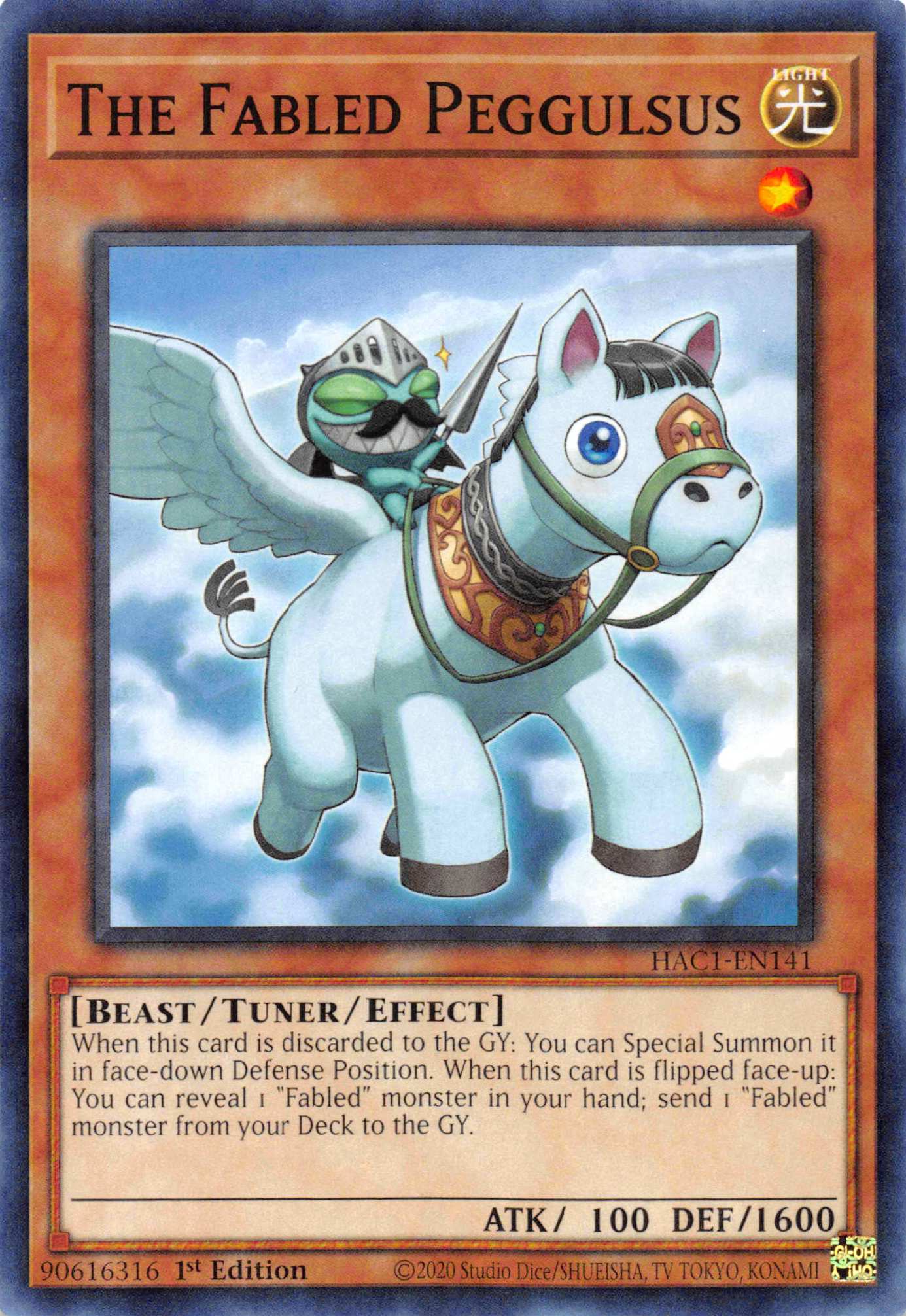 The Fabled Peggulsus [HAC1-EN141] Common | Jomio and Rueliete's Cards and Comics