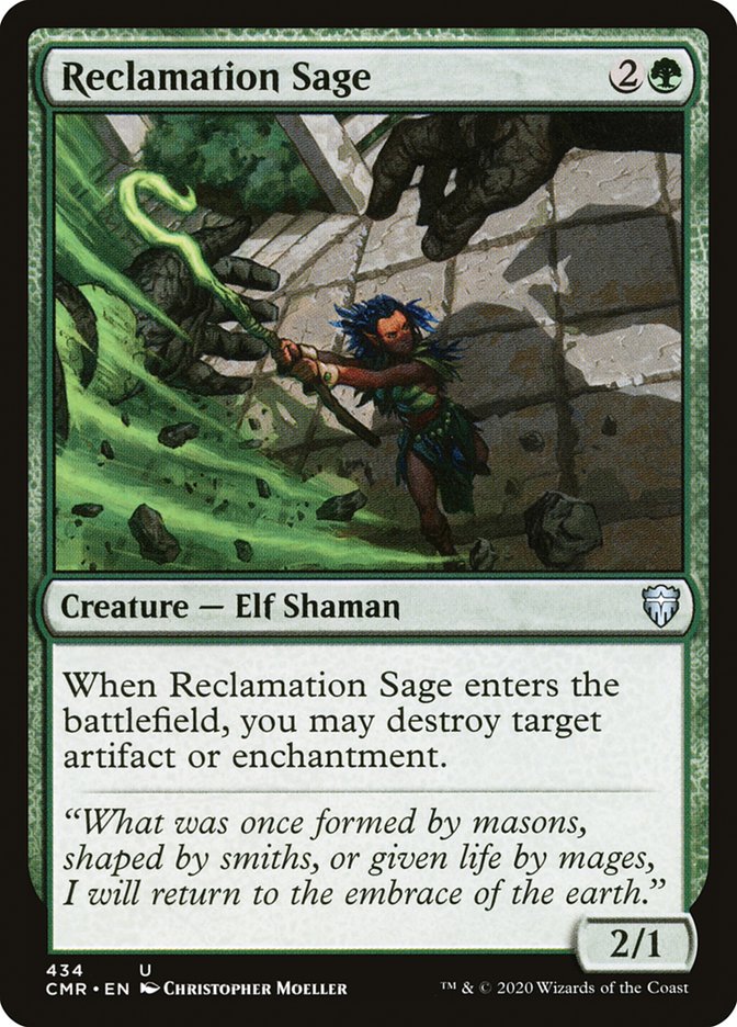 Reclamation Sage (434) [Commander Legends] | Jomio and Rueliete's Cards and Comics