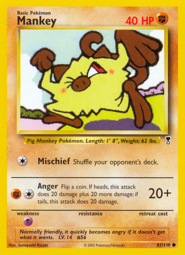 Mankey (81/110) [Legendary Collection] | Jomio and Rueliete's Cards and Comics