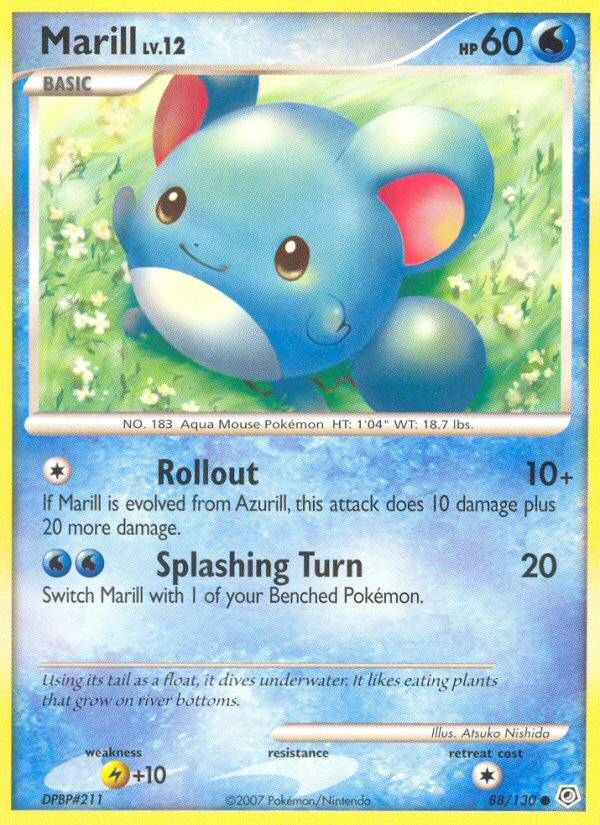 Marill (88/130) [Diamond & Pearl: Base Set] | Jomio and Rueliete's Cards and Comics