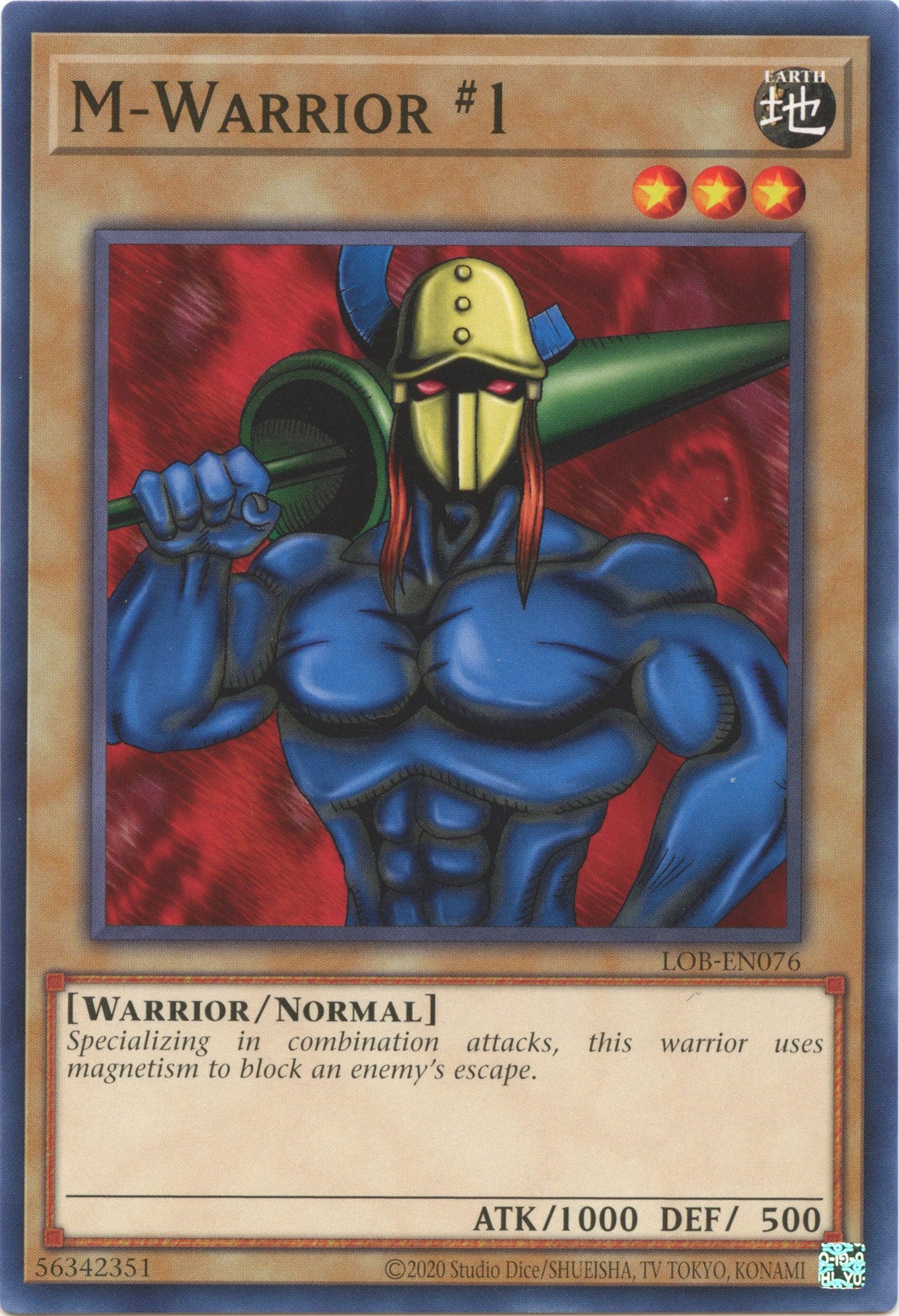 M-Warrior #1 (25th Anniversary) [LOB-EN076] Common | Jomio and Rueliete's Cards and Comics