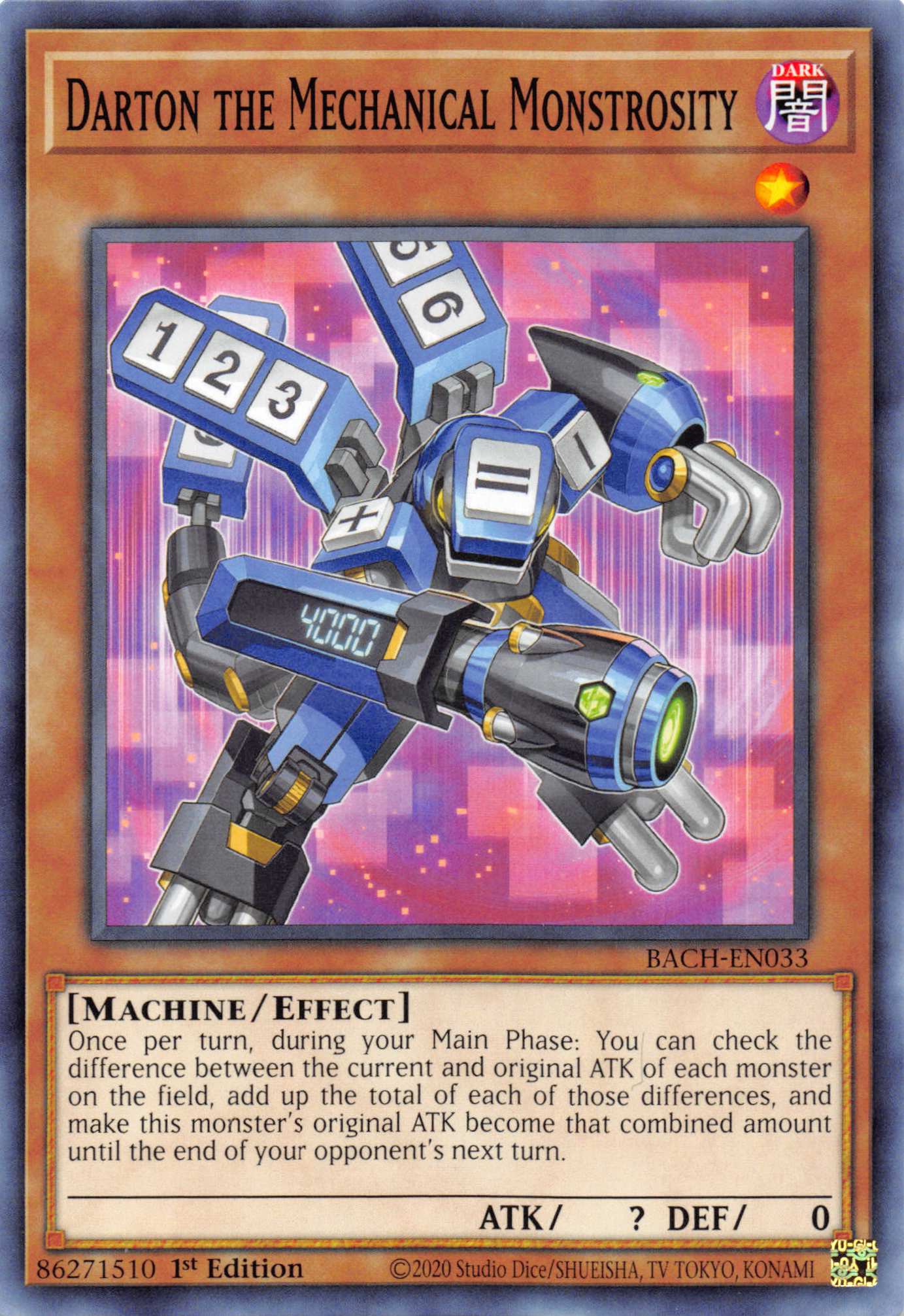 Darton the Mechanical Monstrosity [BACH-EN033] Common | Jomio and Rueliete's Cards and Comics