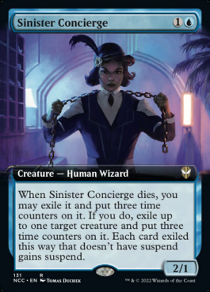 Sinister Concierge (Extended Art) [Streets of New Capenna Commander] | Jomio and Rueliete's Cards and Comics