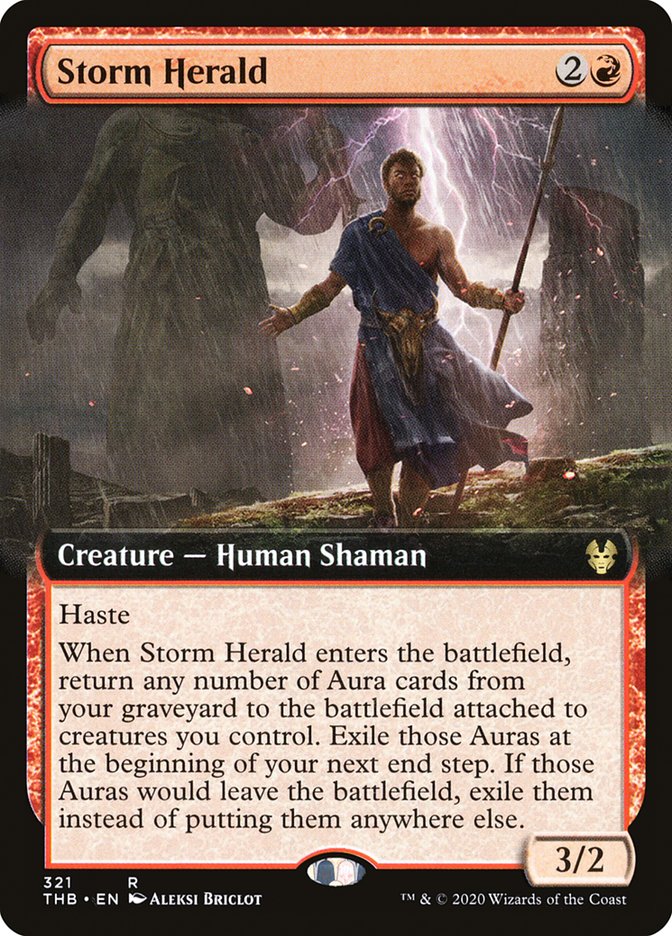 Storm Herald (Extended Art) [Theros Beyond Death] | Jomio and Rueliete's Cards and Comics