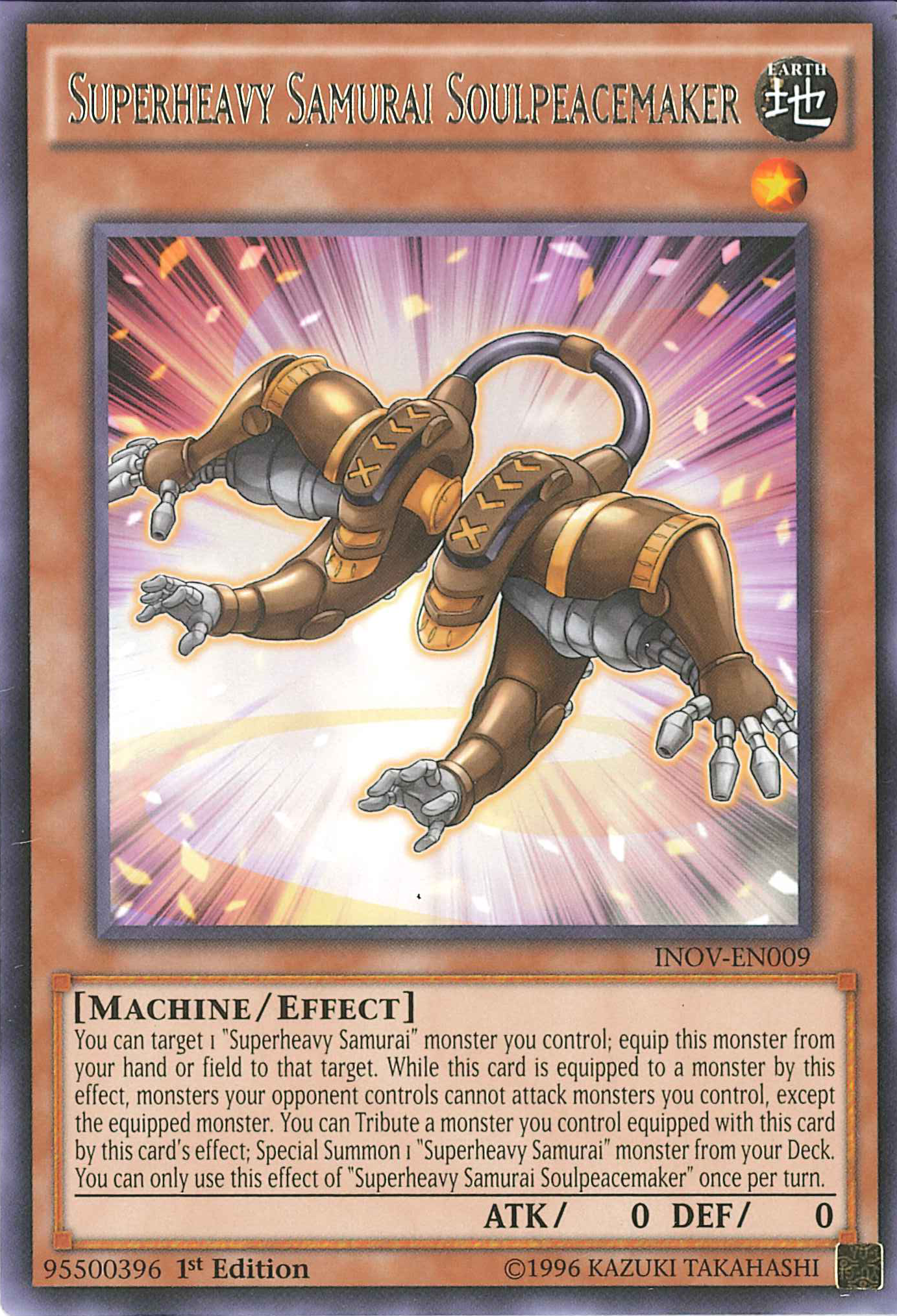 Superheavy Samurai Soulpeacemaker [INOV-EN009] Rare | Jomio and Rueliete's Cards and Comics