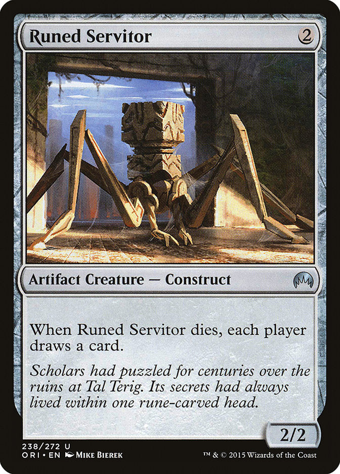 Runed Servitor [Magic Origins] | Jomio and Rueliete's Cards and Comics