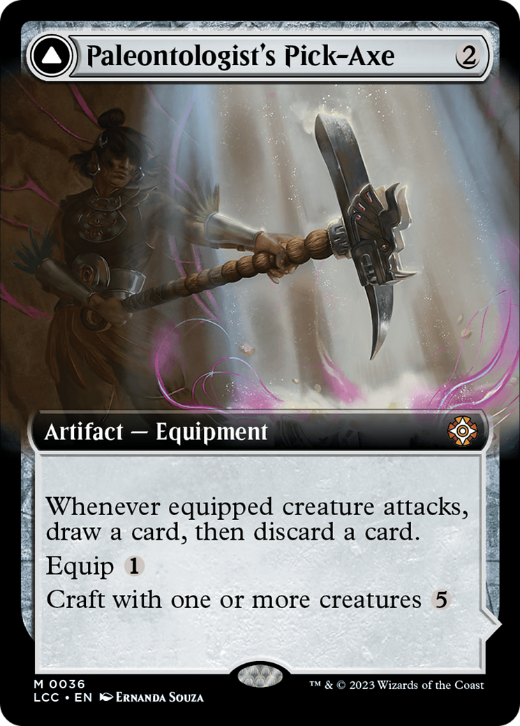 Paleontologist's Pick-Axe (Extended Art) [The Lost Caverns of Ixalan Commander] | Jomio and Rueliete's Cards and Comics