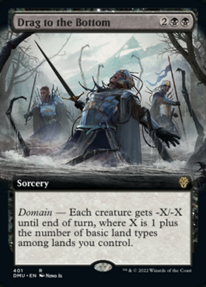 Drag to the Bottom (Extended Art) [Dominaria United] | Jomio and Rueliete's Cards and Comics