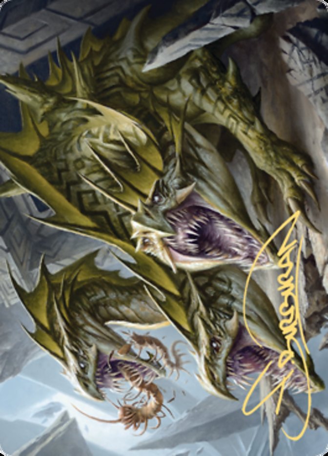Grakmaw, Skyclave Ravager Art Card (Gold-Stamped Signature) [Zendikar Rising Art Series] | Jomio and Rueliete's Cards and Comics