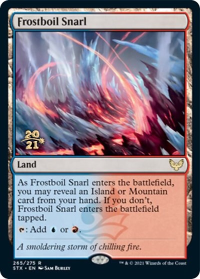 Frostboil Snarl [Strixhaven: School of Mages Prerelease Promos] | Jomio and Rueliete's Cards and Comics
