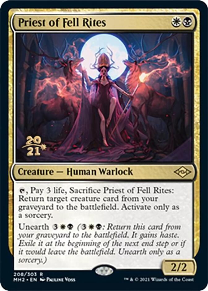 Priest of Fell Rites [Modern Horizons 2 Prerelease Promos] | Jomio and Rueliete's Cards and Comics