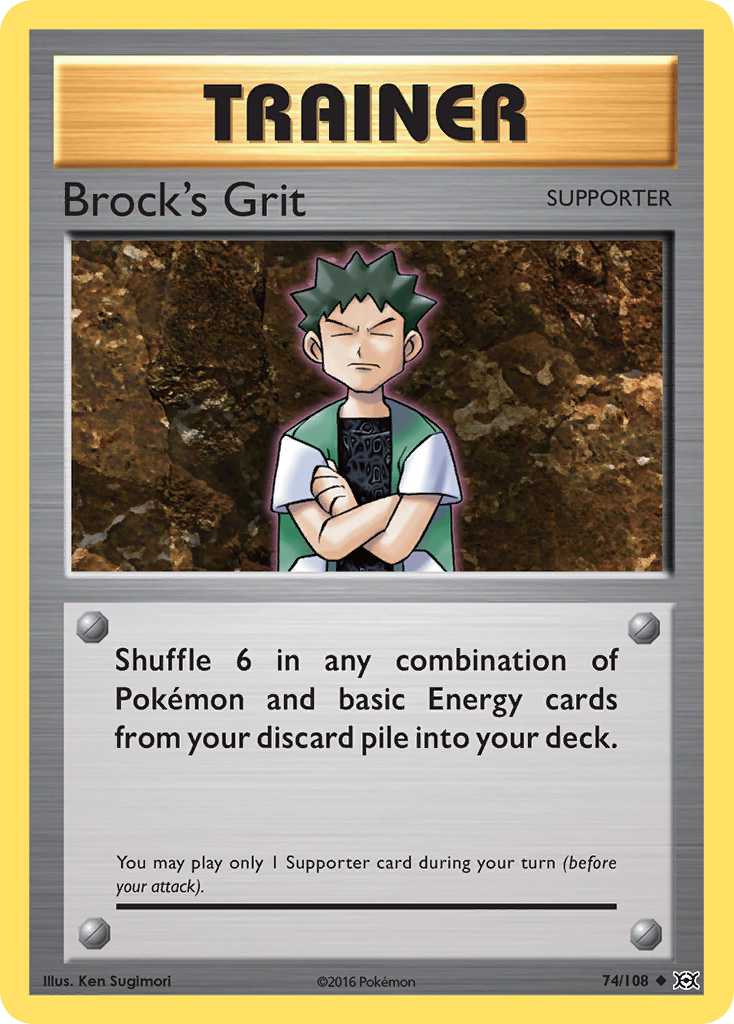 Brock's Grit (74/108) [XY: Evolutions] | Jomio and Rueliete's Cards and Comics