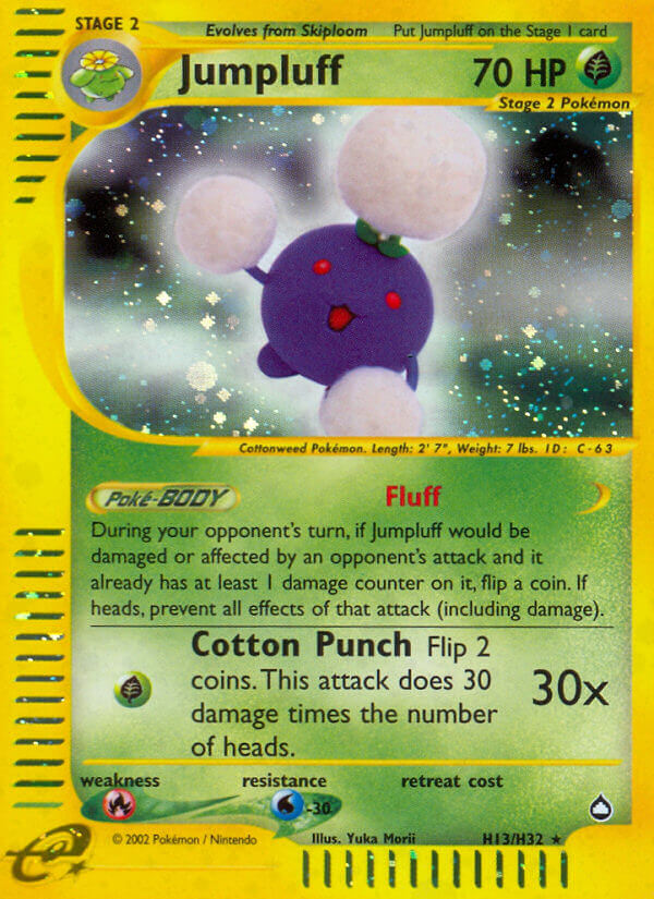 Jumpluff (H13/H32) [Aquapolis] | Jomio and Rueliete's Cards and Comics