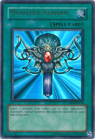 Monster Reborn [DB1-EN133] Ultra Rare | Jomio and Rueliete's Cards and Comics