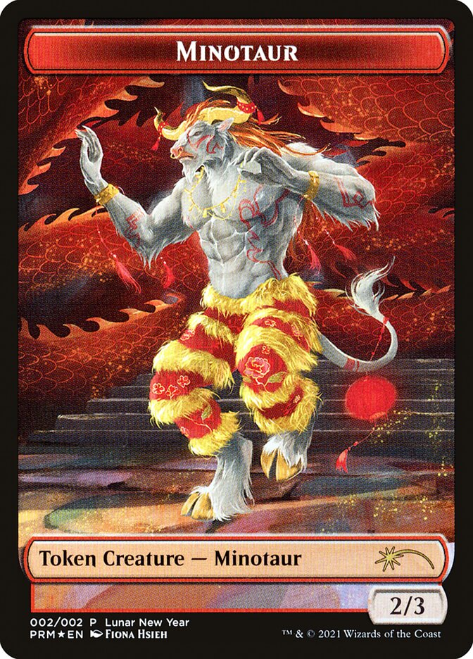 Minotaur Token [Year of the Ox 2021] | Jomio and Rueliete's Cards and Comics