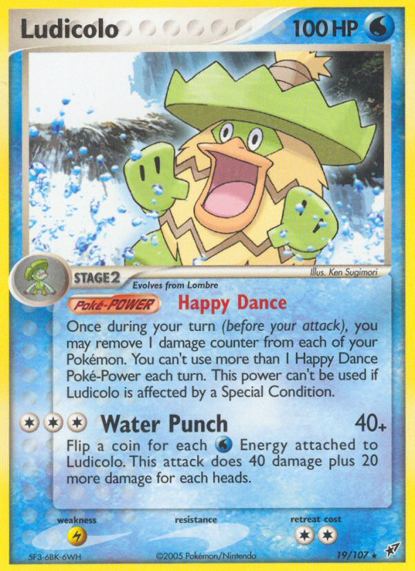 Ludicolo (19/107) [EX: Deoxys] | Jomio and Rueliete's Cards and Comics