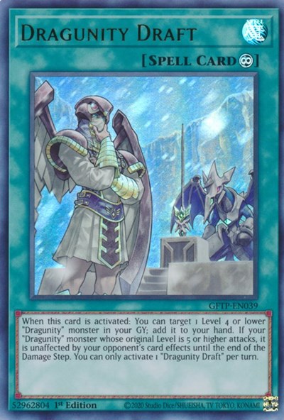Dragunity Draft [GFTP-EN039] Ultra rare | Jomio and Rueliete's Cards and Comics