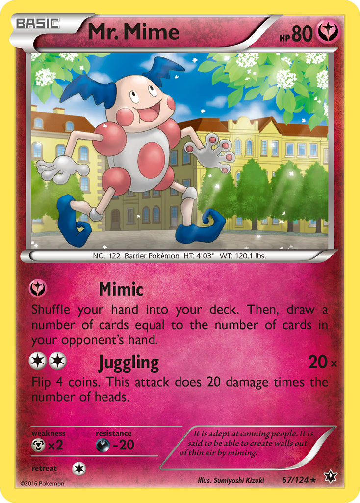 Mr. Mime (67/124) [XY: Fates Collide] | Jomio and Rueliete's Cards and Comics