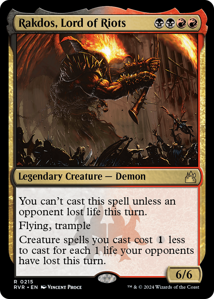 Rakdos, Lord of Riots [Ravnica Remastered] | Jomio and Rueliete's Cards and Comics