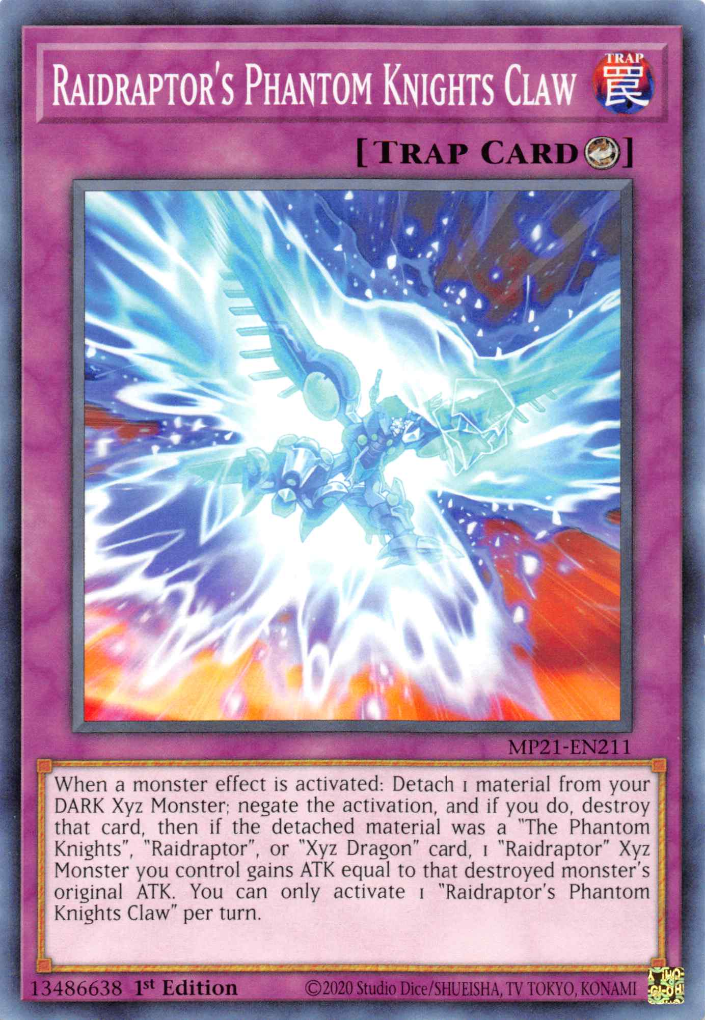 Raidraptor's Phantom Knights Claw [MP21-EN211] Common | Jomio and Rueliete's Cards and Comics