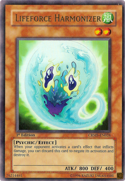 Lifeforce Harmonizer [CRMS-EN026] Ultra Rare | Jomio and Rueliete's Cards and Comics